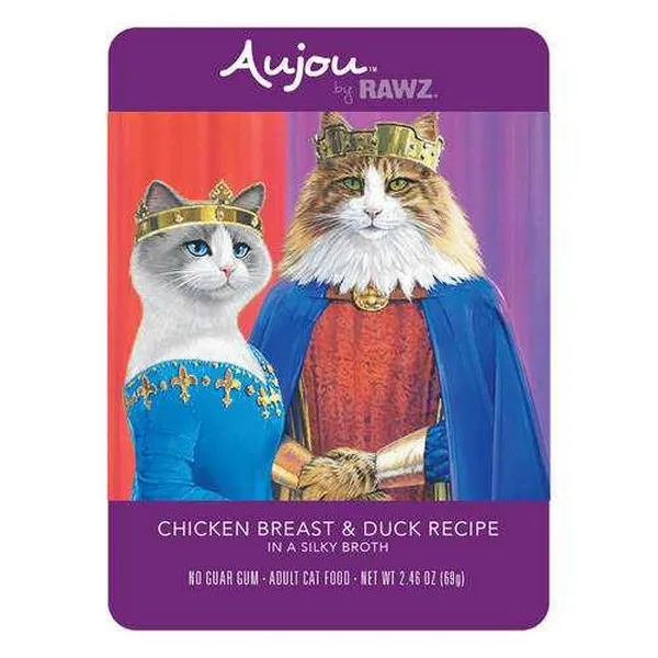 8/2.46 oz. Rawz Cat Aujou Chicken Breast & Duck Pouch - Health/First Aid